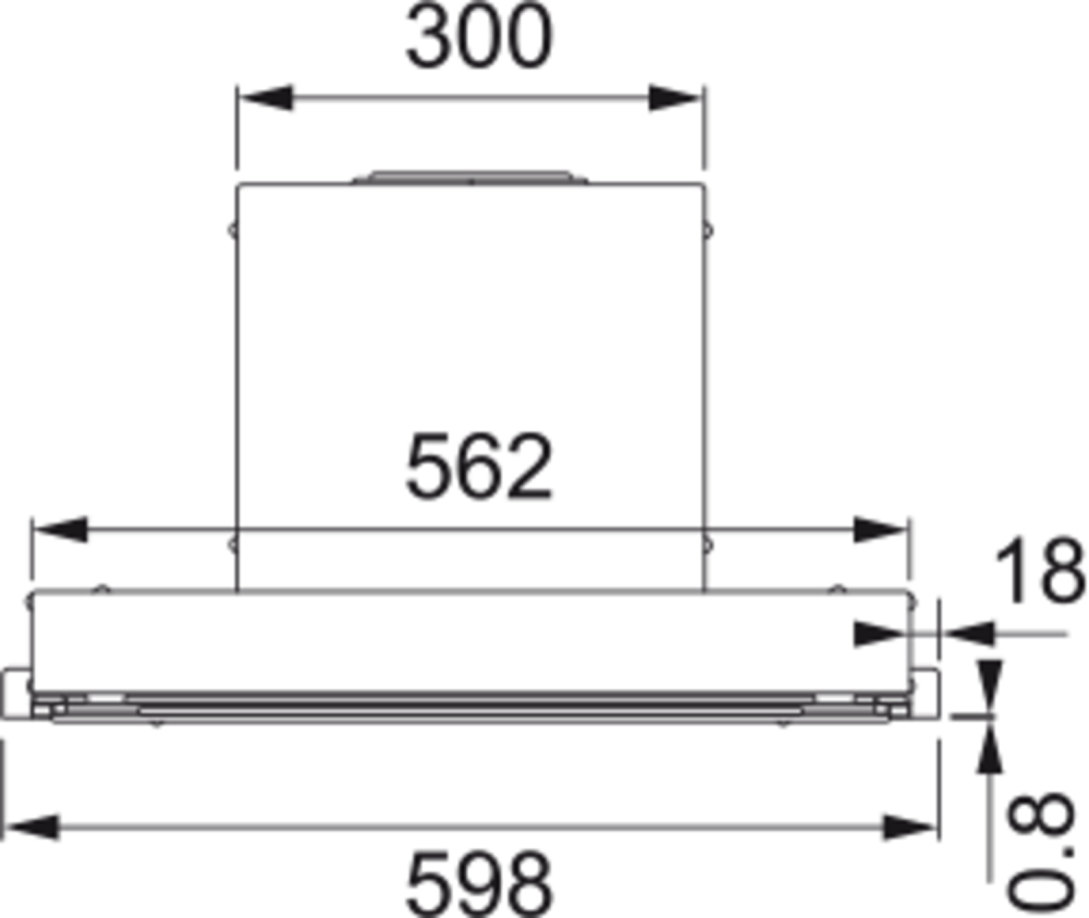 FRANKE  T-FORM 60 BK встраиваемая вытяжка черный