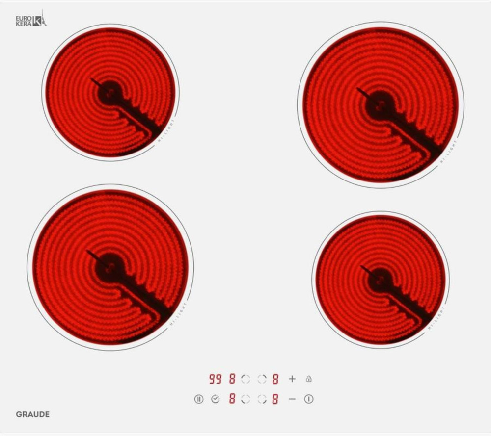 GRAUDE EK 60.0 W электрическая варочная панель белый