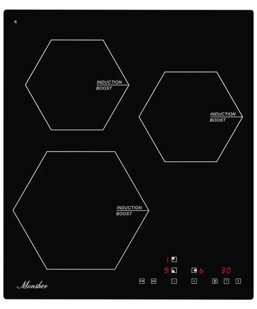 MONSHER MHI 4505 встраиваемая индукционная панель черный