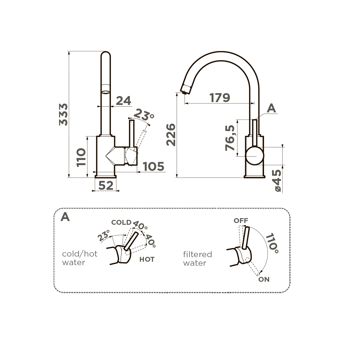 OMOIKIRI SHINAGAWA 2 Plus-SA смеситель бежевый