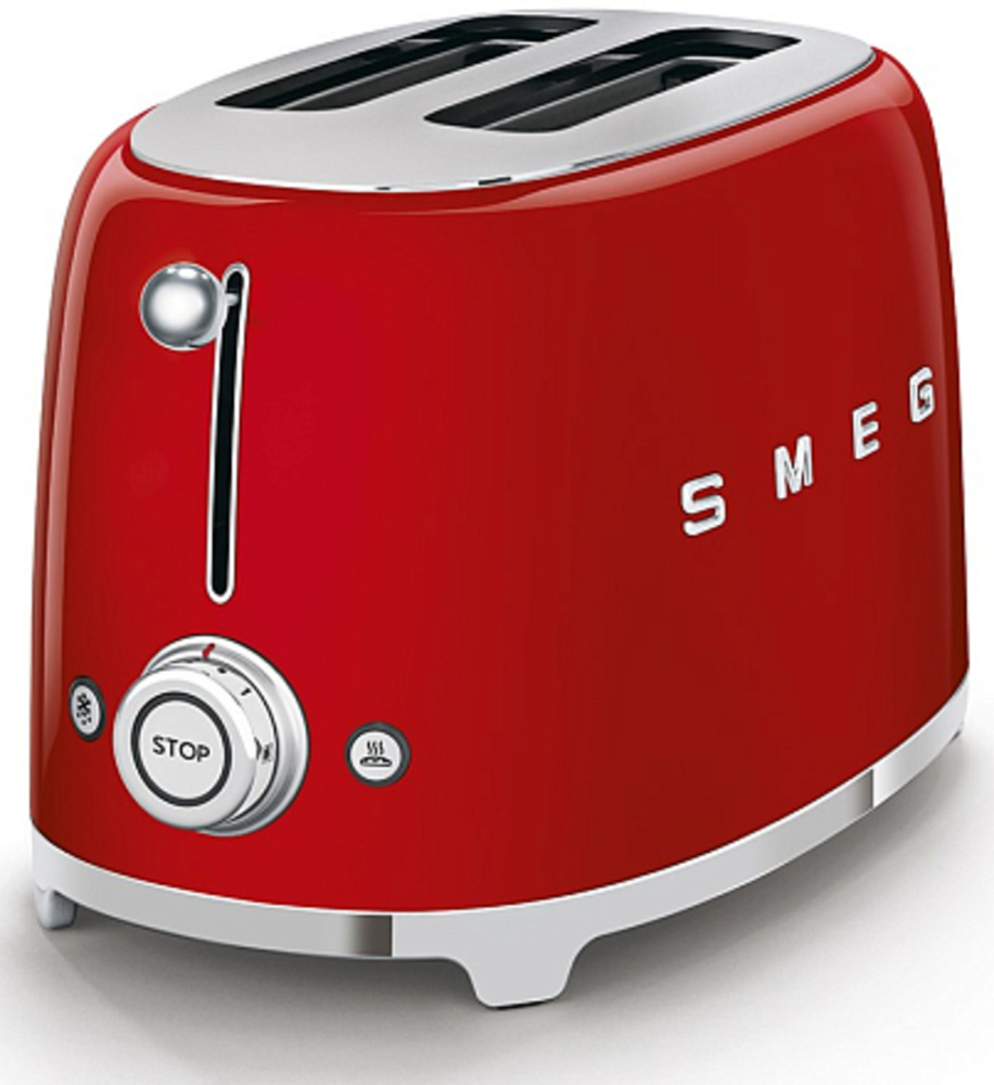 SMEG TSF01RDEU тостер на 2 ломтика красный