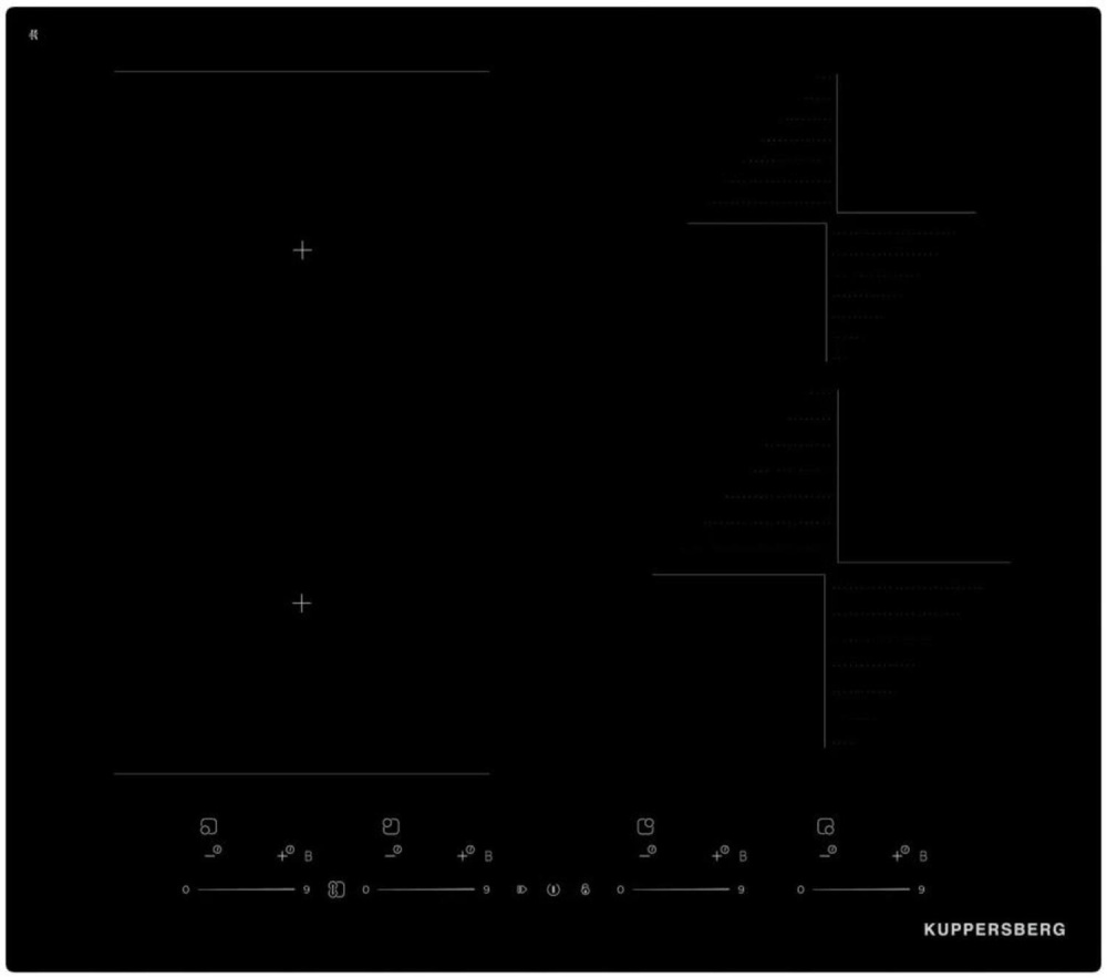 KUPPERSBERG ICI 616 встраиваемая электрическая варочная поверхность черный