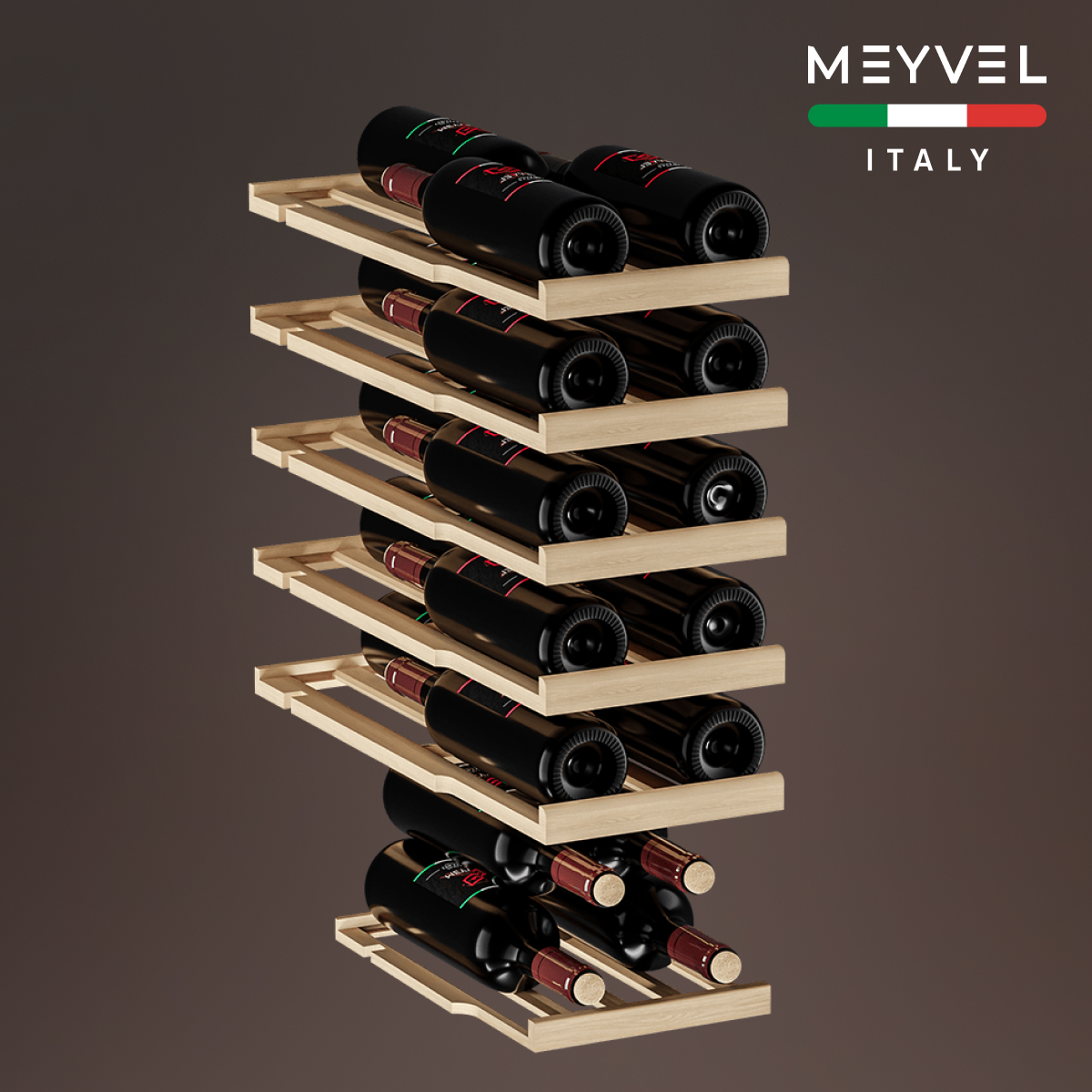 MEYVEL MV19-KST1 винный шкаф нержавеющая сталь