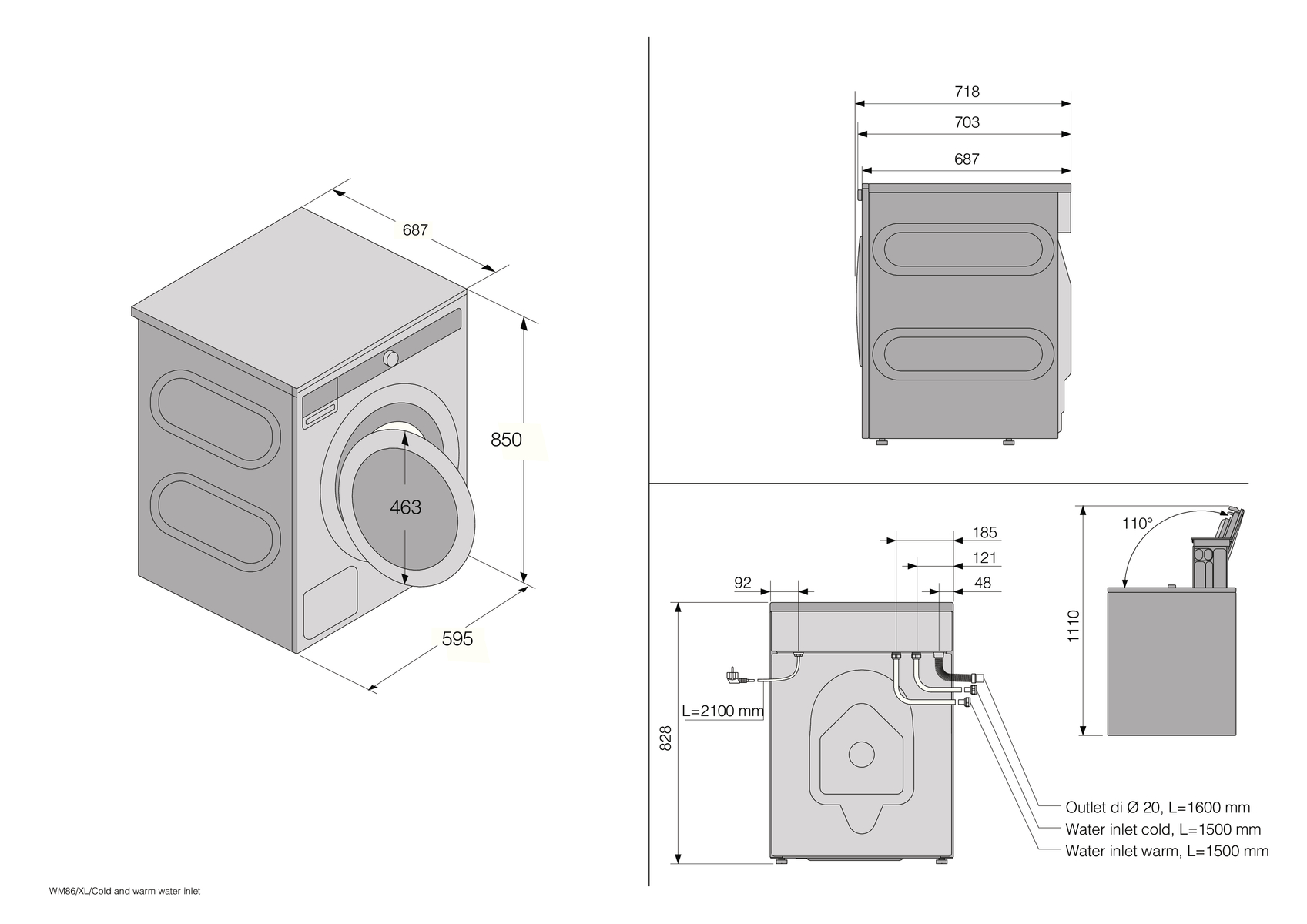ASKO W5096RW стиральная машина белый (распродажа)