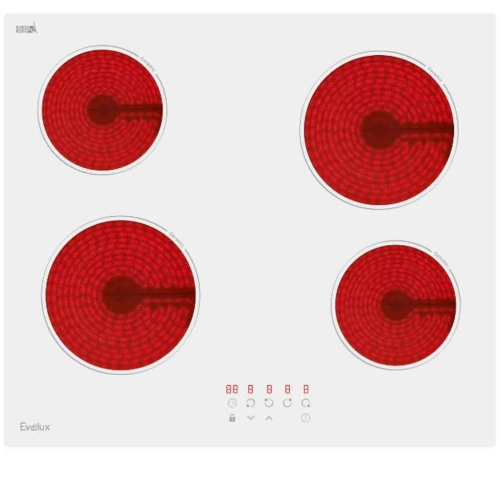 Evelux HEV 640 W электрическая варочная панель