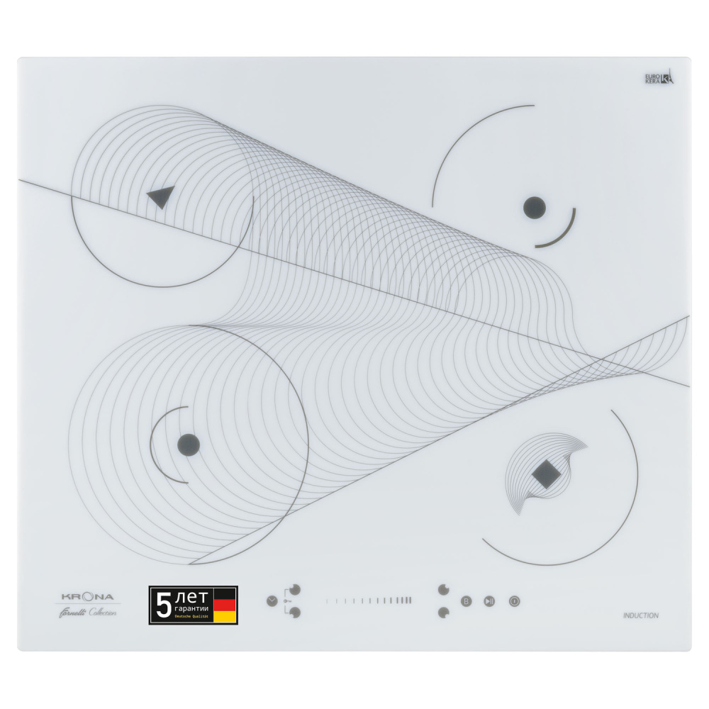 KRONA MERIDIANA 60 WH варочная панель индукционная белый КА-00001049