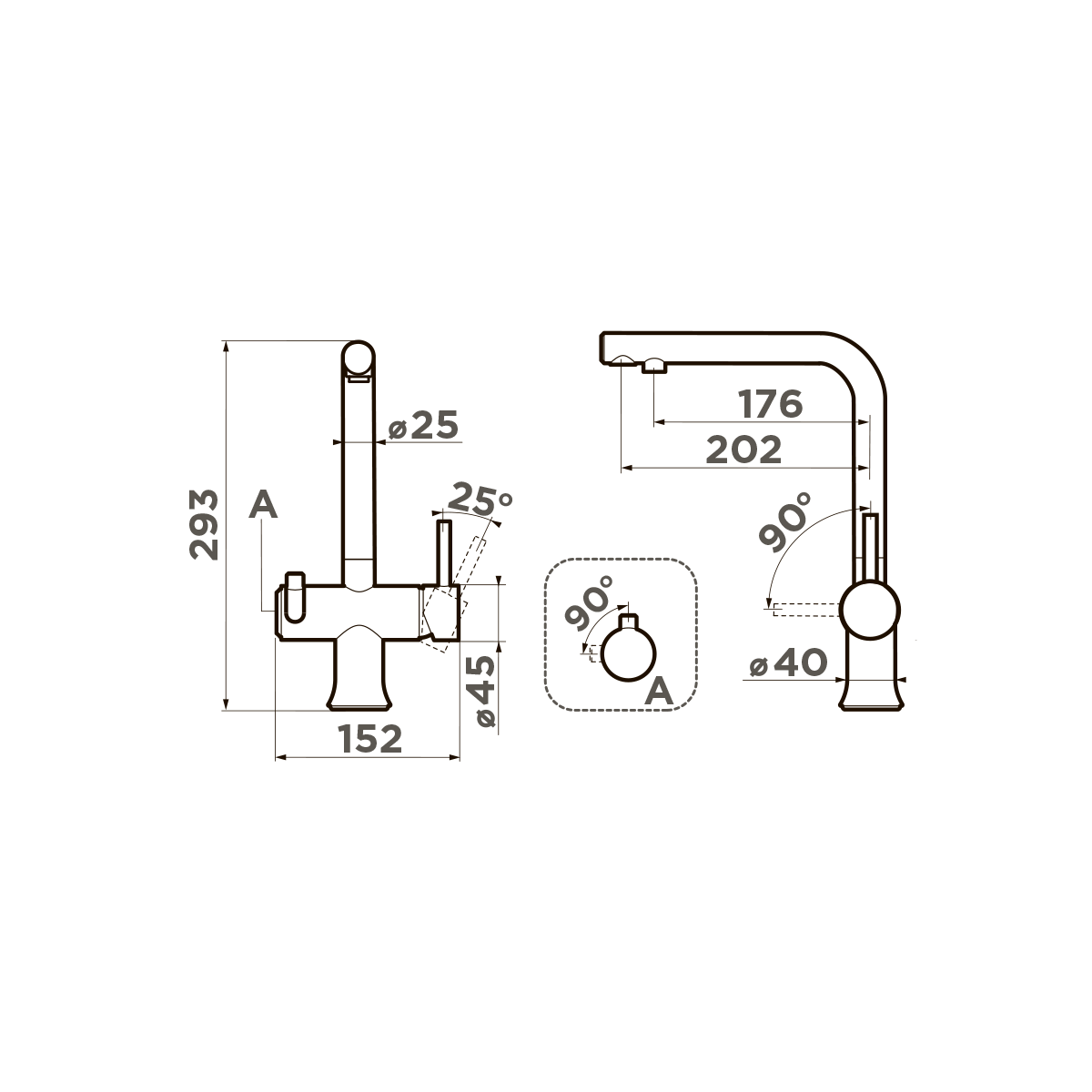 OMOIKIRI HOTARU CH-WH смеситель нержавеющая сталь