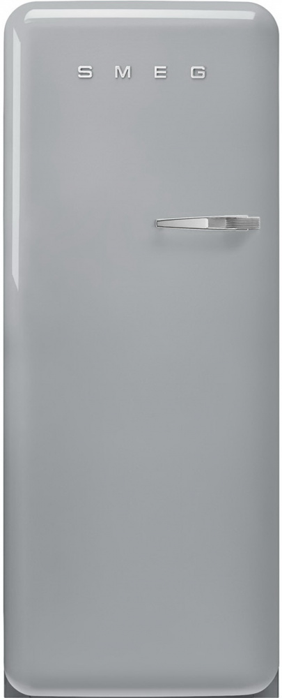 SMEG FAB28LSV5 серебристый отдельностоящий холодильник стиль 50-х годов