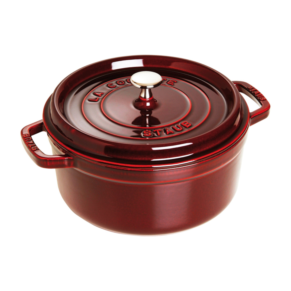 STAUB кокот круглый 20 см 2,2 л гранатовый 1102087