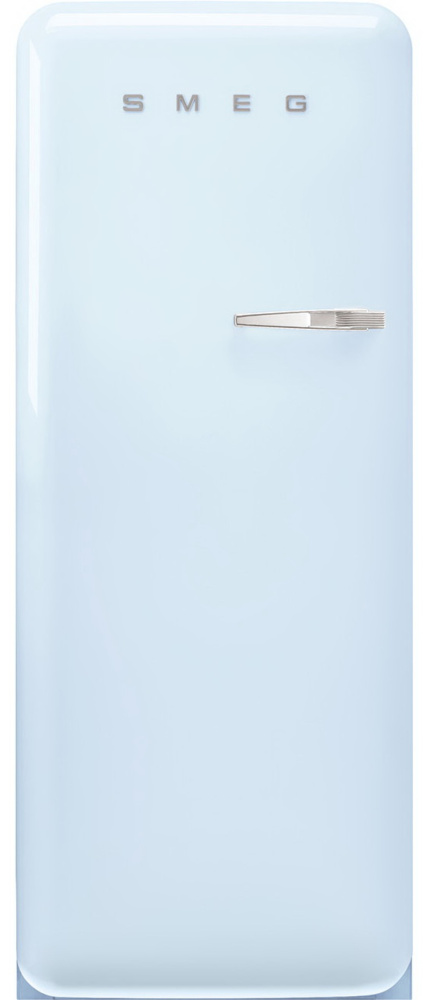 SMEG FAB28LPB5 пастельный голубой  отдельностоящий холодильник стиль 50-х годов