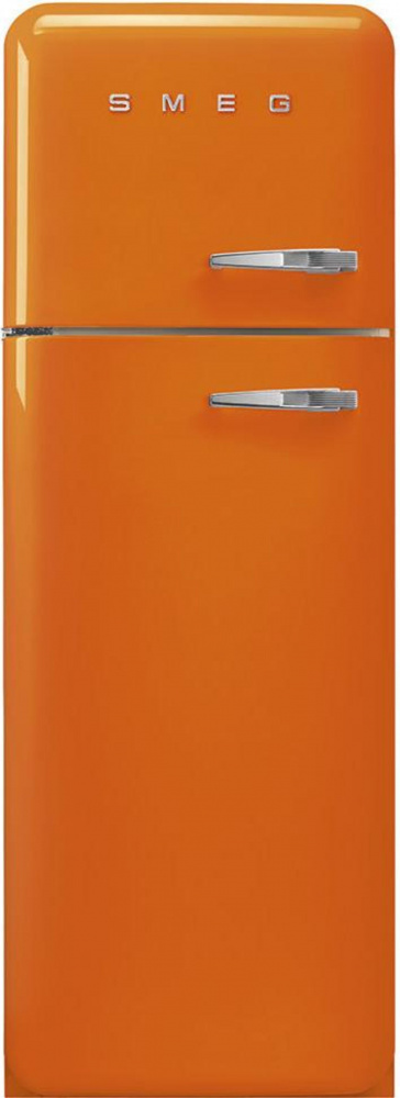 SMEG FAB30LOR5 оранжевый отдельностоящий двухдверный холодильник стиль 50-х годов