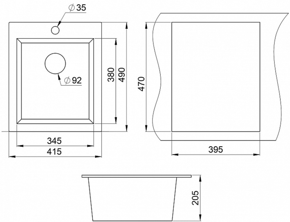 KUPPERSBERG MODENA 40 NL 1B JASMIN мойка бежевый