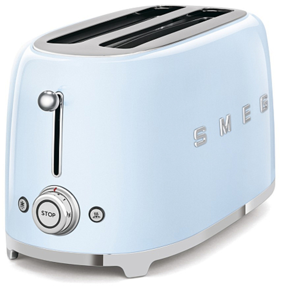 SMEG TSF02PBEU тостер на 4 ломтика голубой