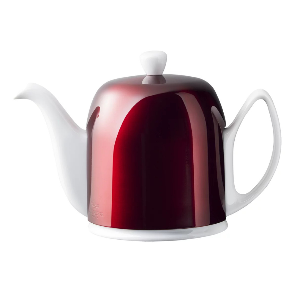 DEGRENNE чайник заварочный на 6 чашек SALAM WHITE CANDD (1 л), белый с крышкой красного цвета 238934