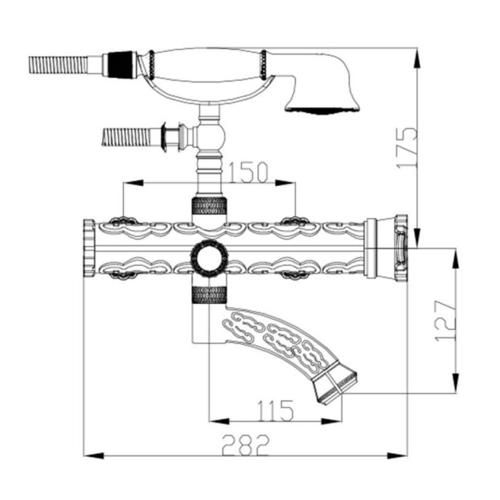 ZORG A 100W-SL смеситель серебро
