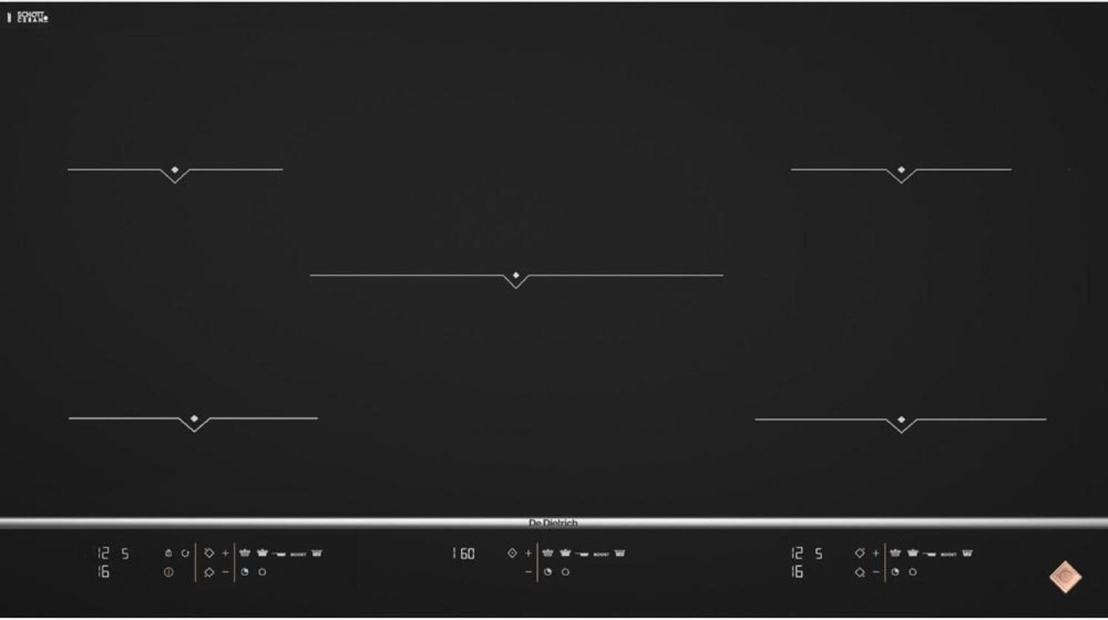 DE DIETRICH DPI7876X ИНДУКЦИОННАЯ ВАРОЧНАЯ ПАНЕЛЬ 80 СМ черный
