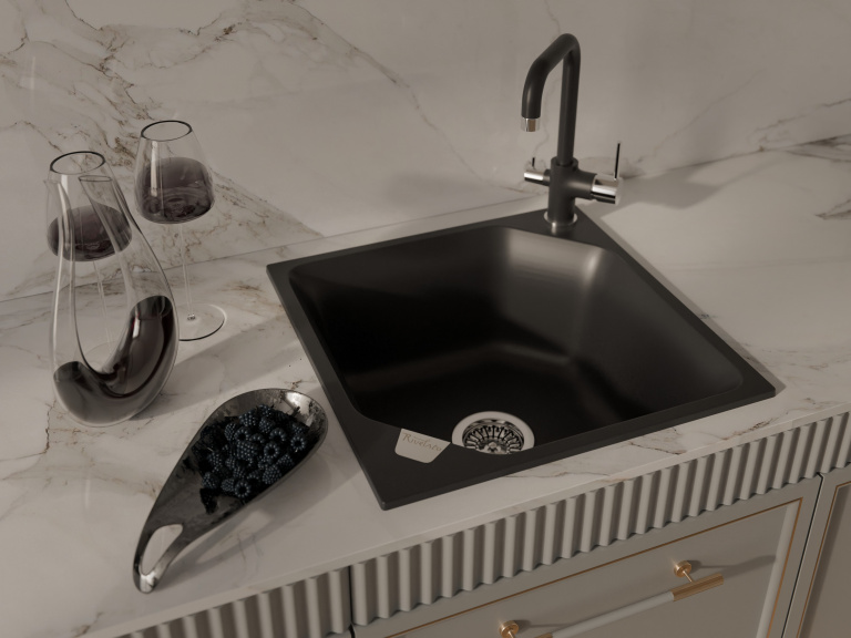 RIVELATO TOVEL 9025208 antracite cromo смеситель антрацит хром
