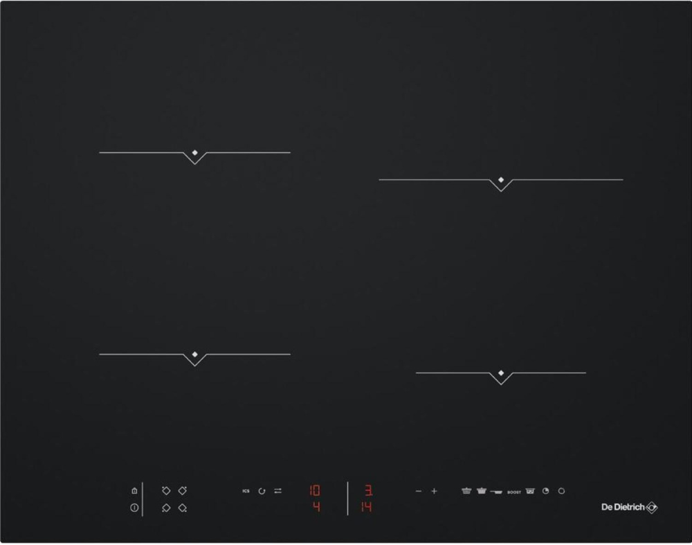DE DIETRICH DPI7650B ИНДУКЦИОННАЯ ВАРОЧНАЯ ПАНЕЛЬ 65 СМ черный