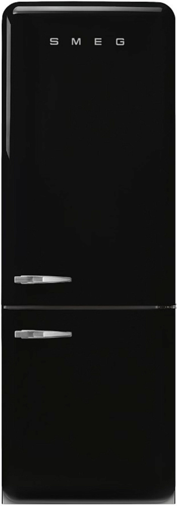 SMEG FAB38RBL5 Отдельностоящий двухдверный холодильник, черный