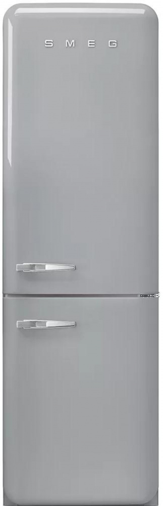 SMEG FAB32RSV5 серебристый отдельностоящий двухдверный холодильник стиль 50-х годов