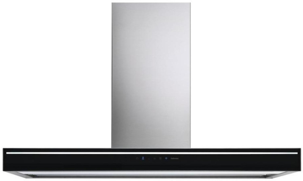 FALMEC SILENCE LUMINA NRS 120 INOX VETRO NERO вытяжка нержавеющая сталь