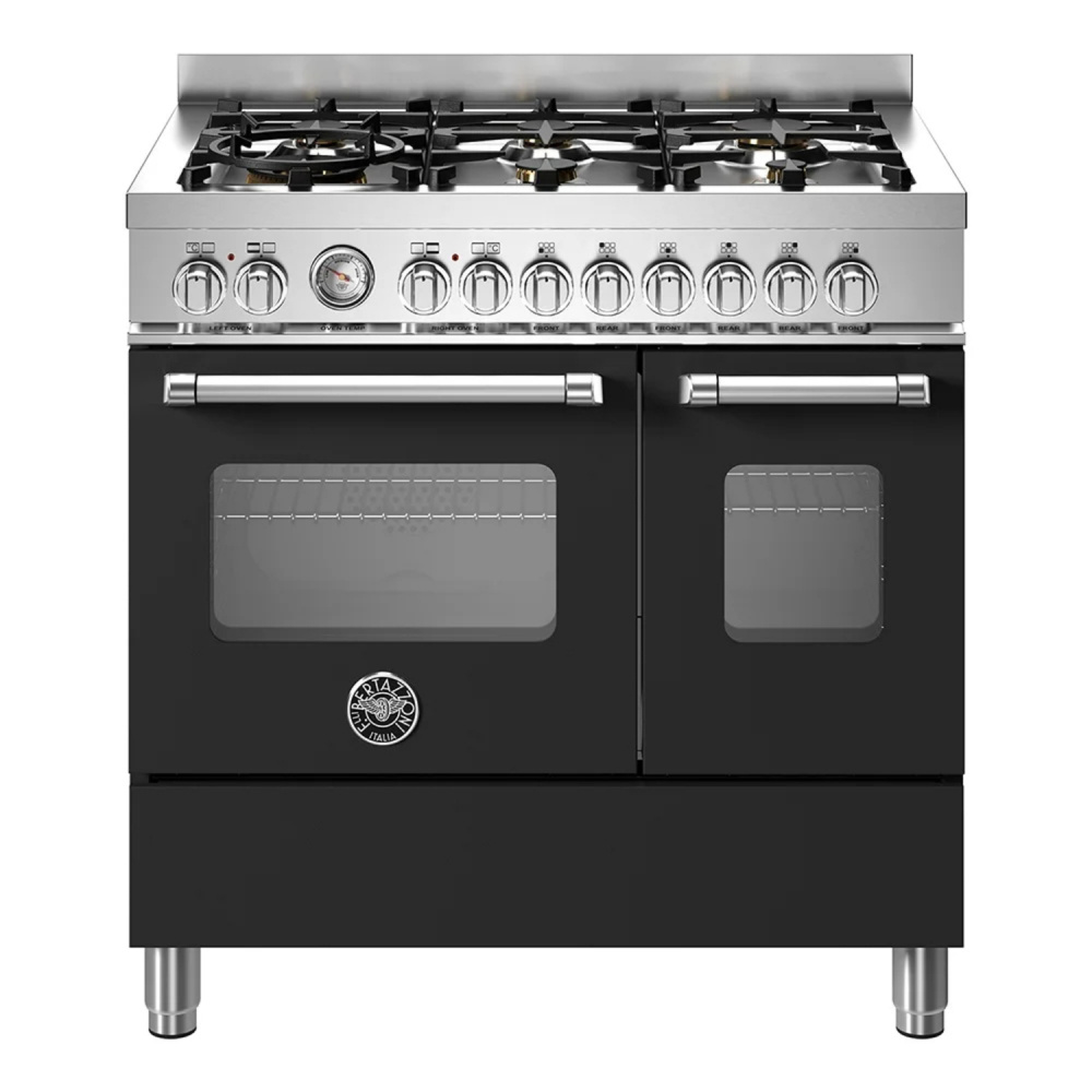 BERTAZZONI MAS96L2ENET газовый варочный центр черный матовый