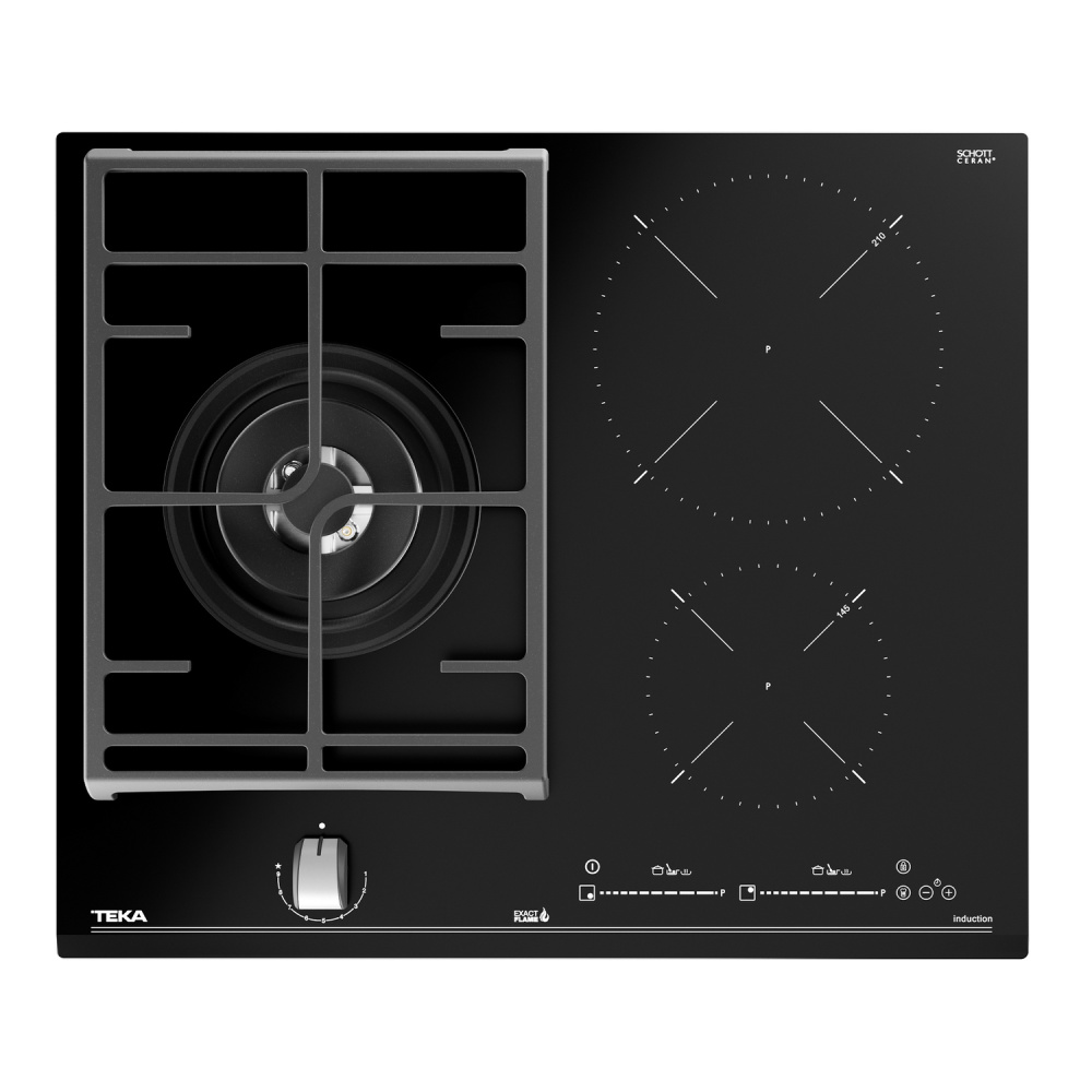 TEKA JZC 63312 ABN BK комбинированная варочная панель газ+индукция 112570149