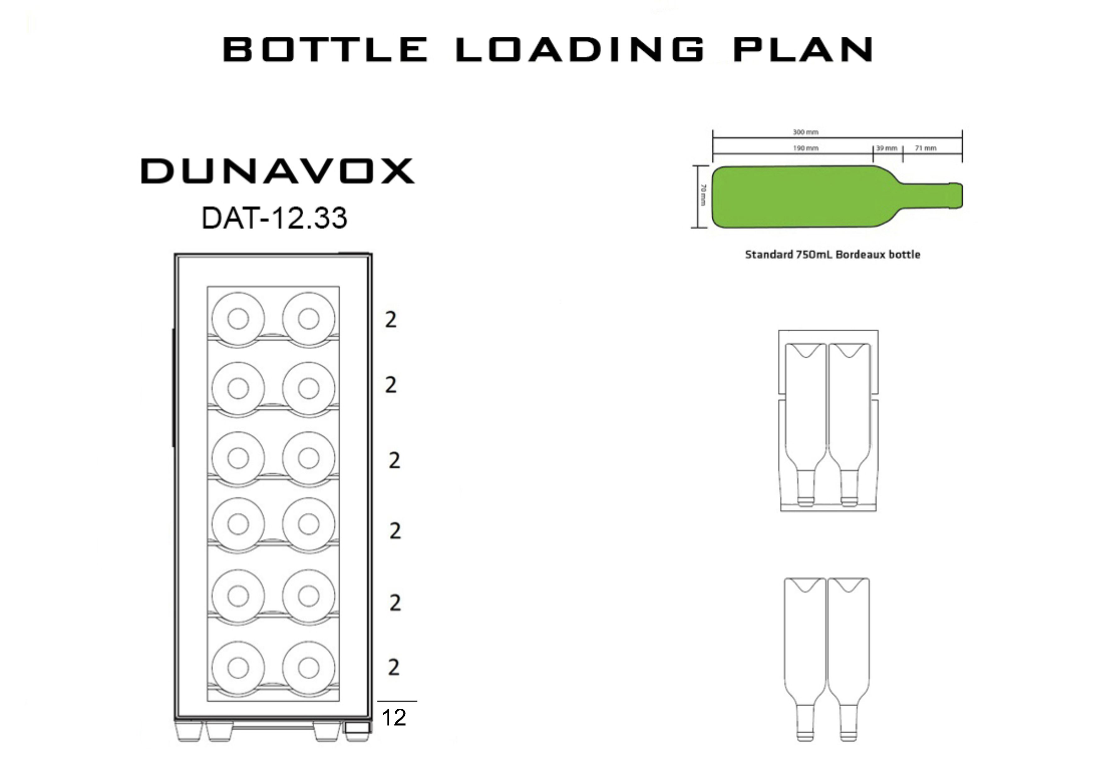 DUNAVOX DAT-12.33DC винный шкаф черный