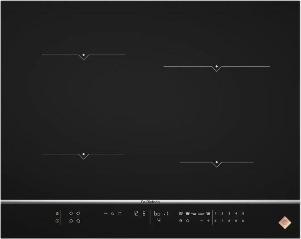 DE DIETRICH DPI7670XU ИНДУКЦИОННАЯ ВАРОЧНАЯ ПАНЕЛЬ 65 CM черный