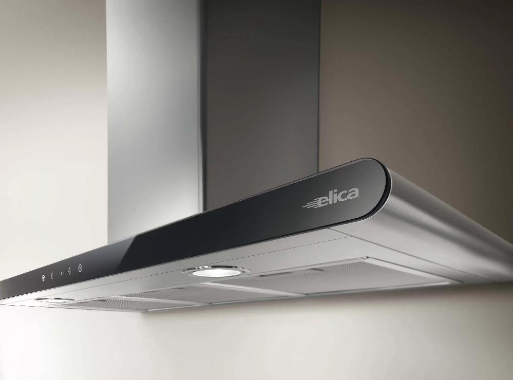ELICA GALAXY BLIX/A/80 вытяжка черное стекло/нержавеющая сталь