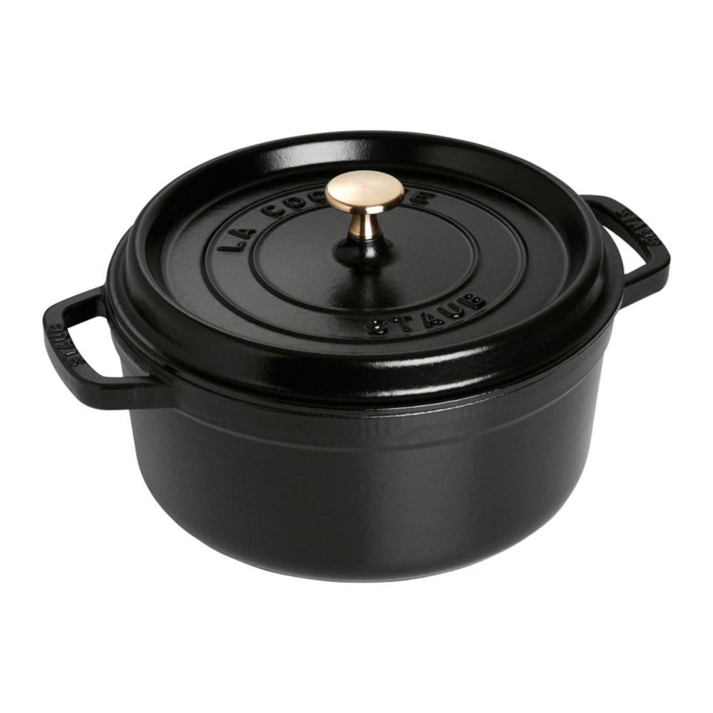 STAUB кокот круглый 24 см 3,8 л черный 1102425