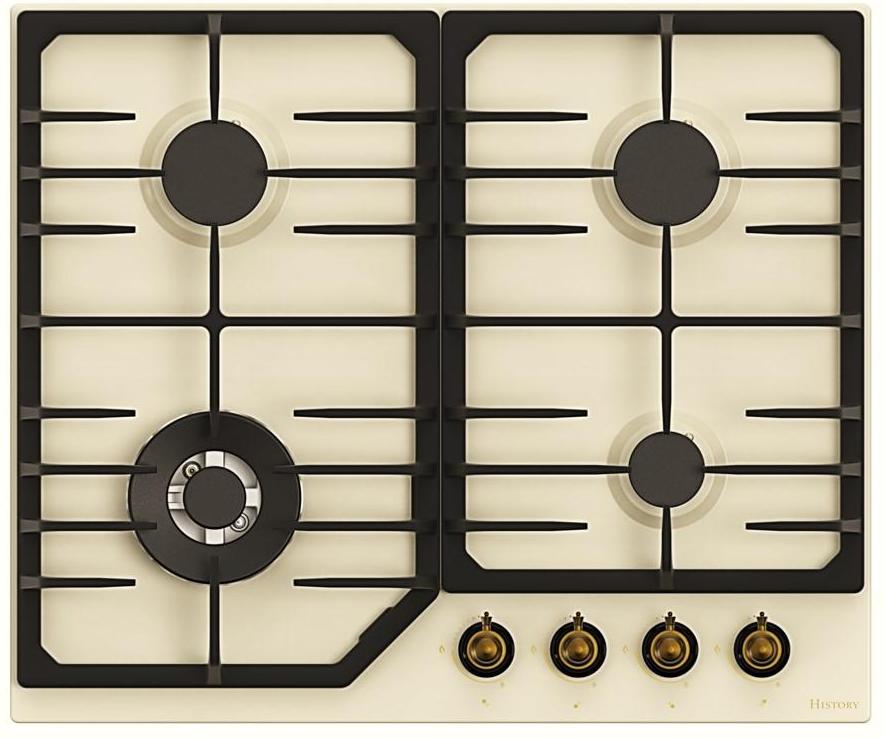 HISTORY HGE 643C RBG варочная панель бежевый