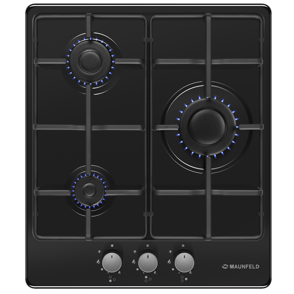 MAUNFELD EGHE.43.3STS-EB газовая варочная панель