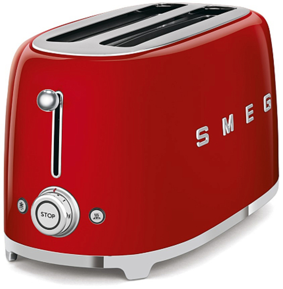 SMEG TSF02RDEU тостер на 4 ломтика красный