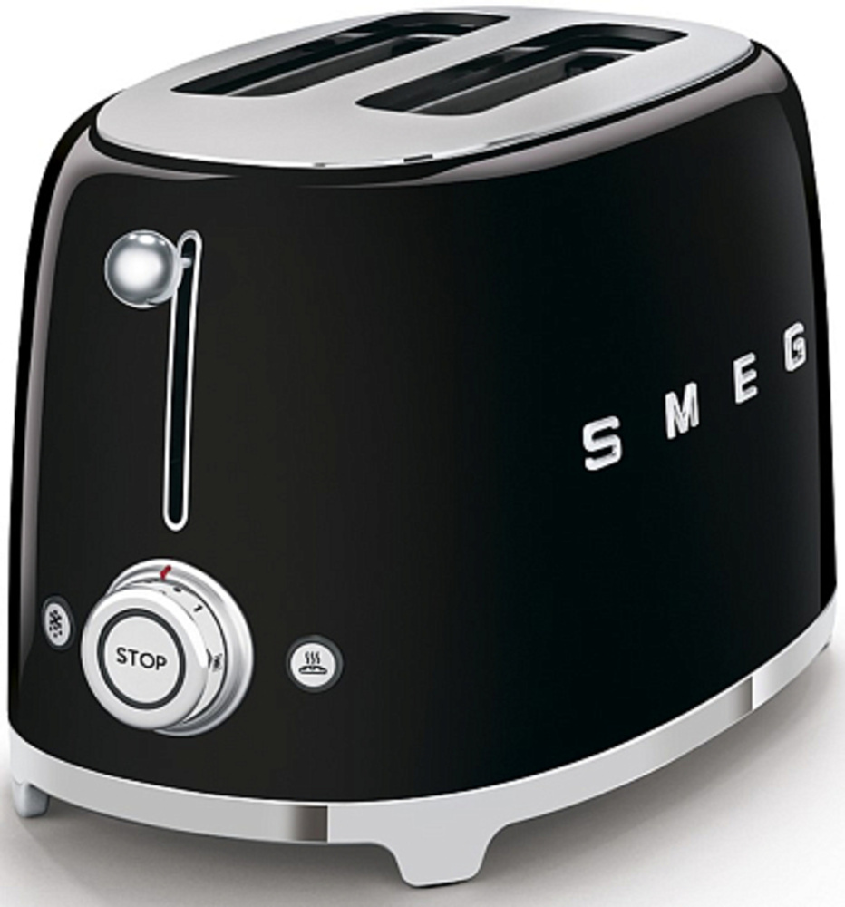 SMEG TSF01BLEU тостер на 2 ломтика черный