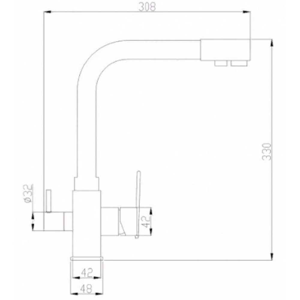 ZORG SH 805 Black BR смеситель черный металл/бронза