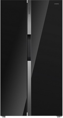 MAUNFELD MFF177NFB Slim Inverter холодильник черный