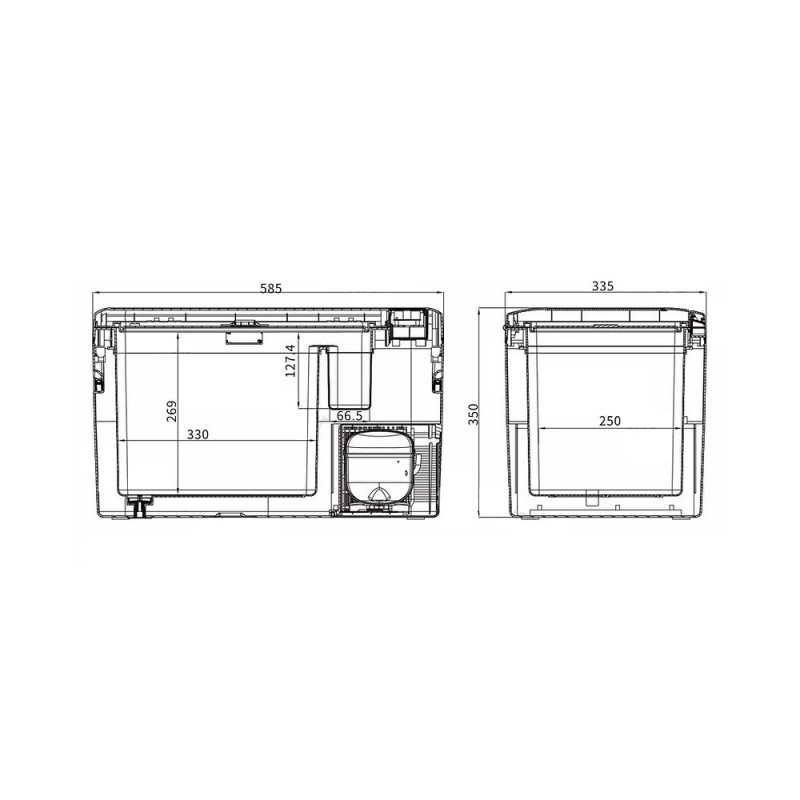 ALPICOOL K25 (12/24) автохолодильник белый