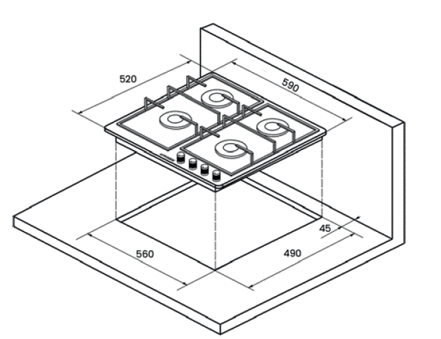 KUPPERSBERG FG 67 B варочная панель черный