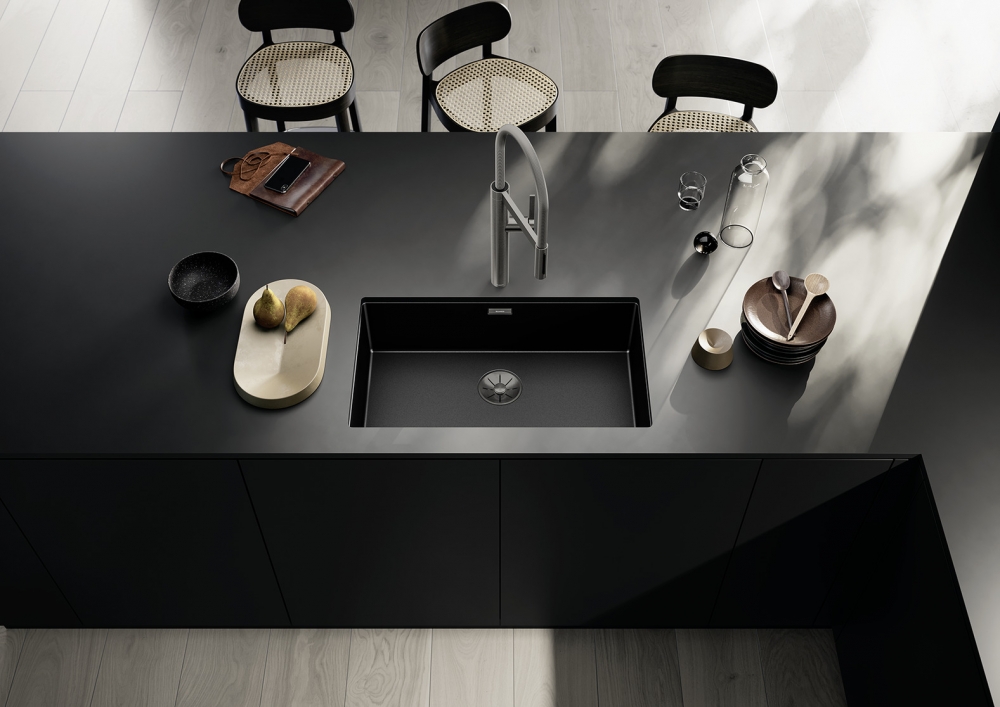 BLANCO CLARON 700-U Dark steel  мойка черный