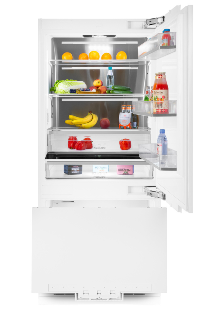 MAUNFELD MBF212NFW1 встраиваемый холодильник белый