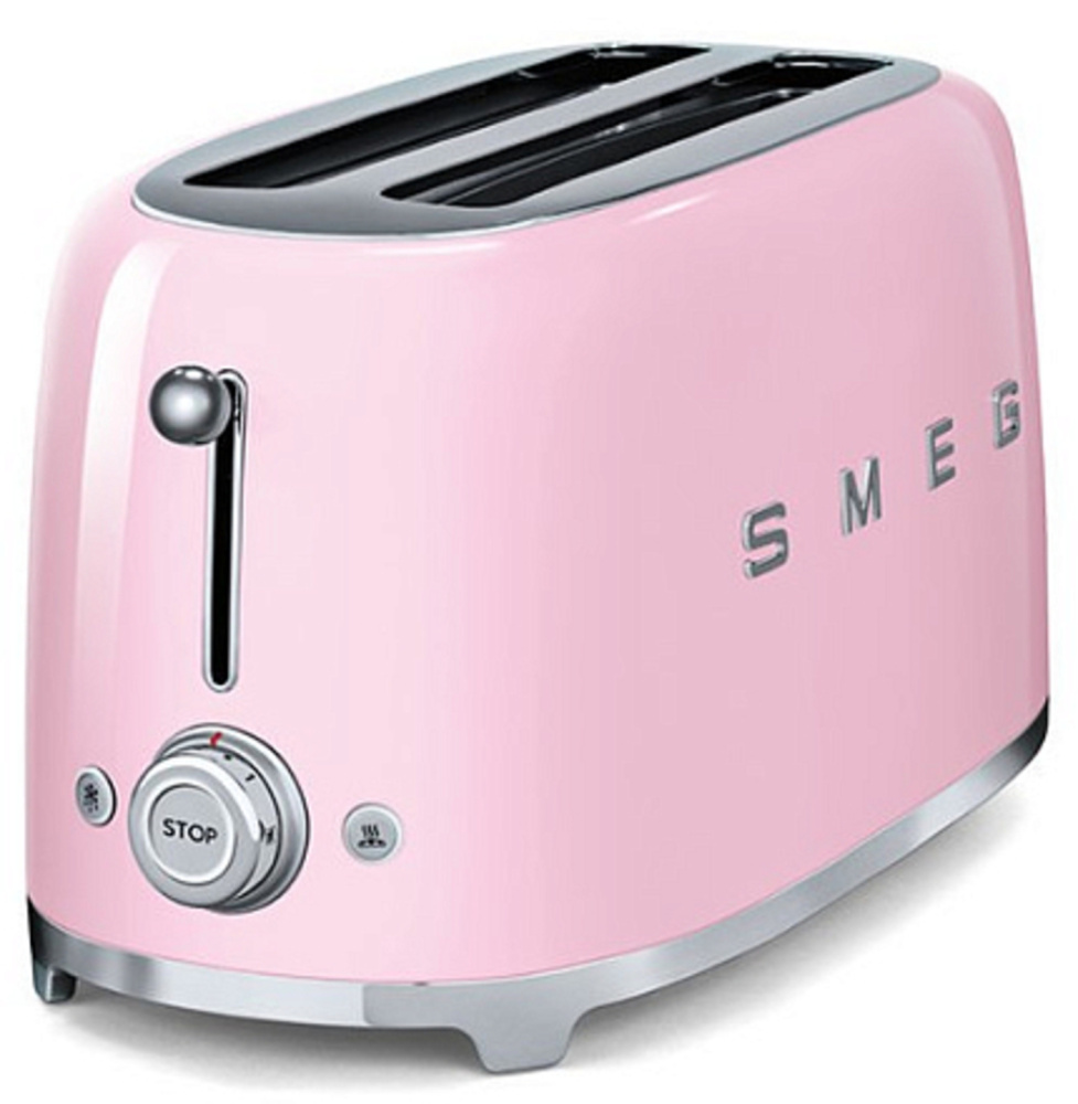 SMEG TSF02PKEU тостер на 4 ломтика розовый