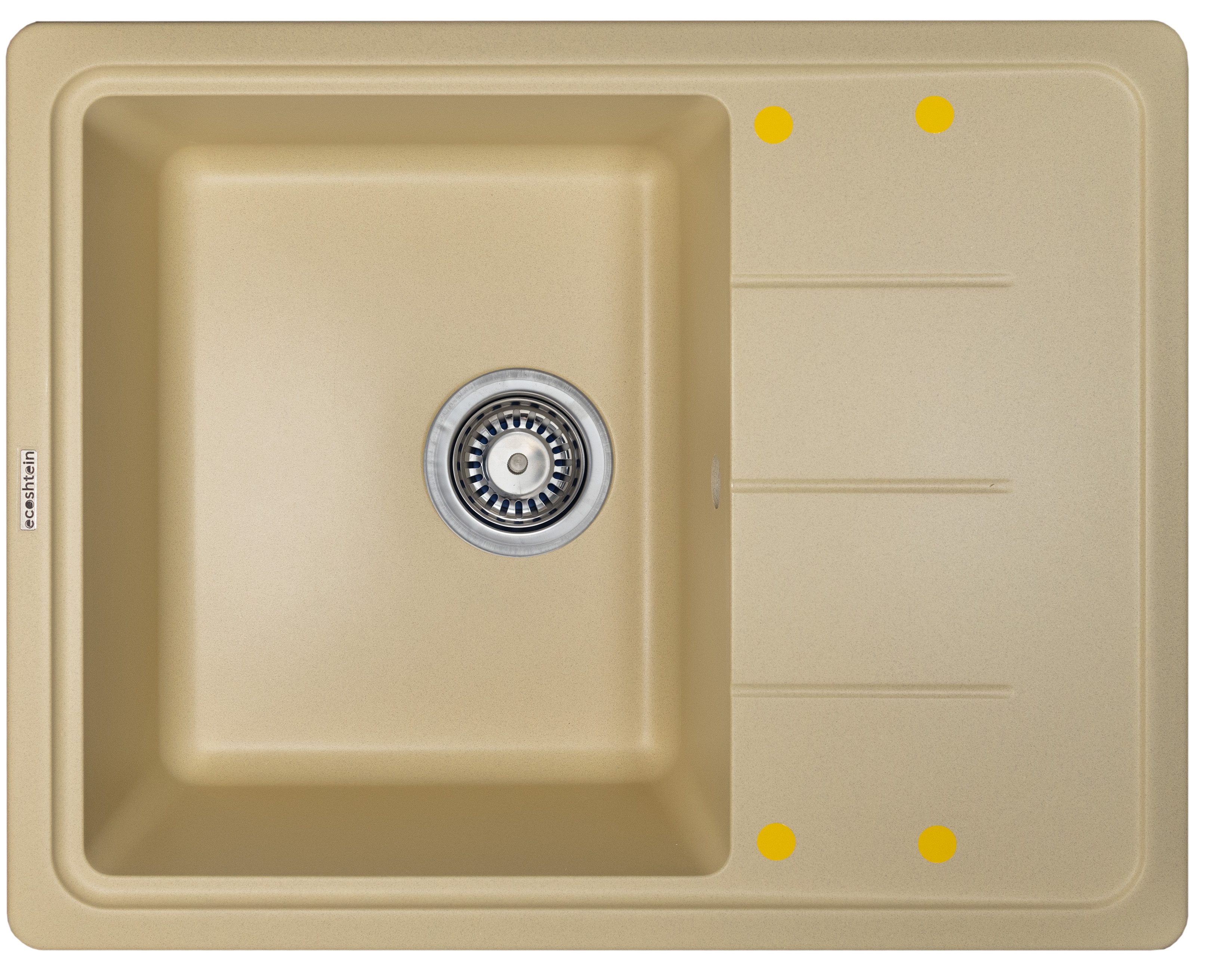 ECOSHTEIN RECHTECK 620 кухонная мойка шампань