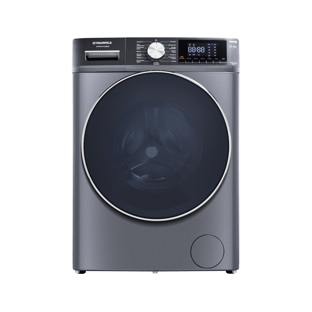 MAUNFELD MFWM1410SB02 стиральная машина нержавеющая сталь