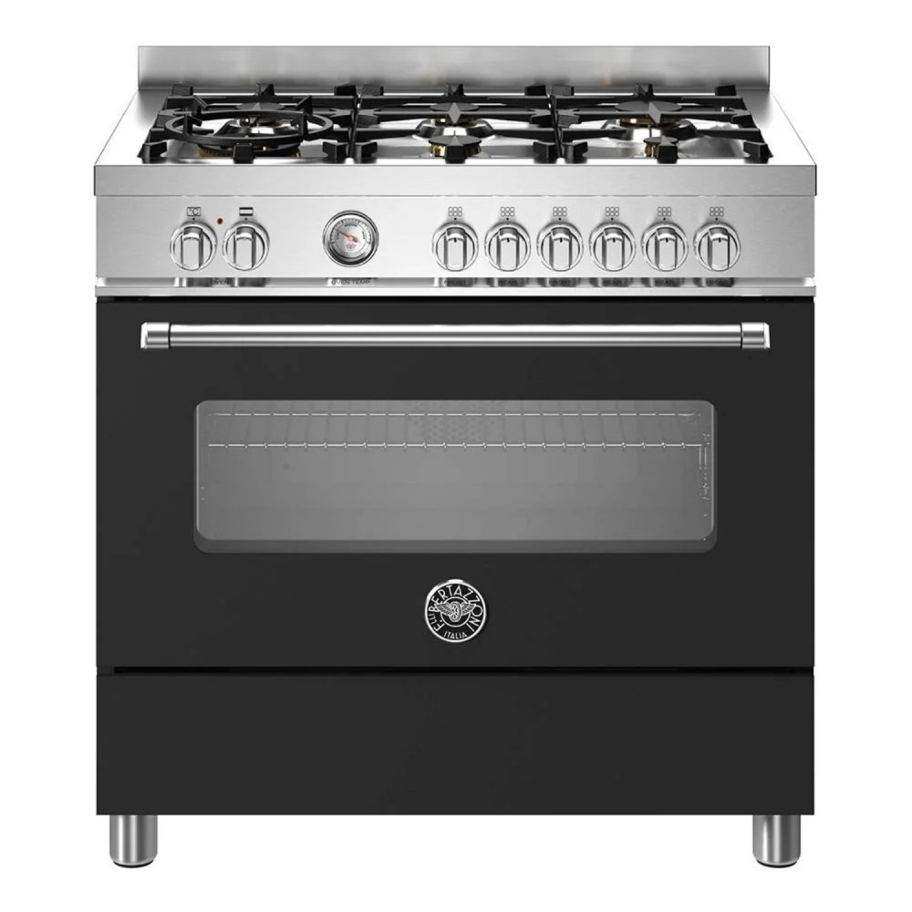 BERTAZZONI MAS96L1ENET газовый варочный центр черный матовый