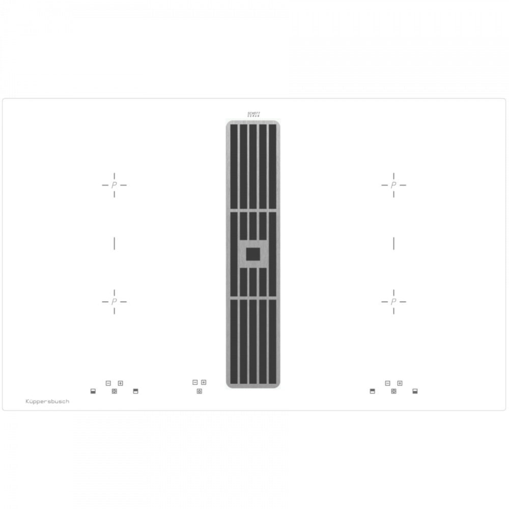 KUPPERSBUSCH KMI 8500.0 WR индукционная варочная панель с функцией вытяжки белый