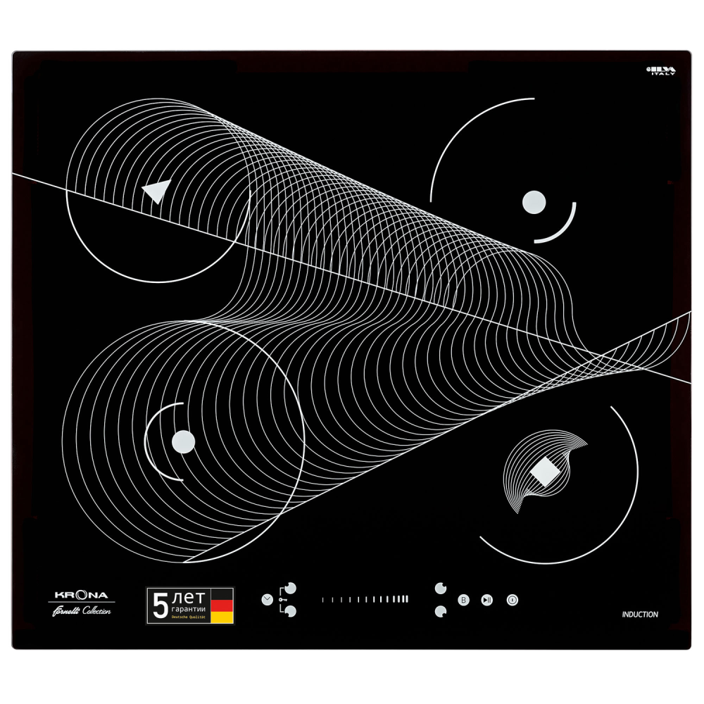 KRONA MERIDIANA 60 BL варочная панель индукционная черный 00026354