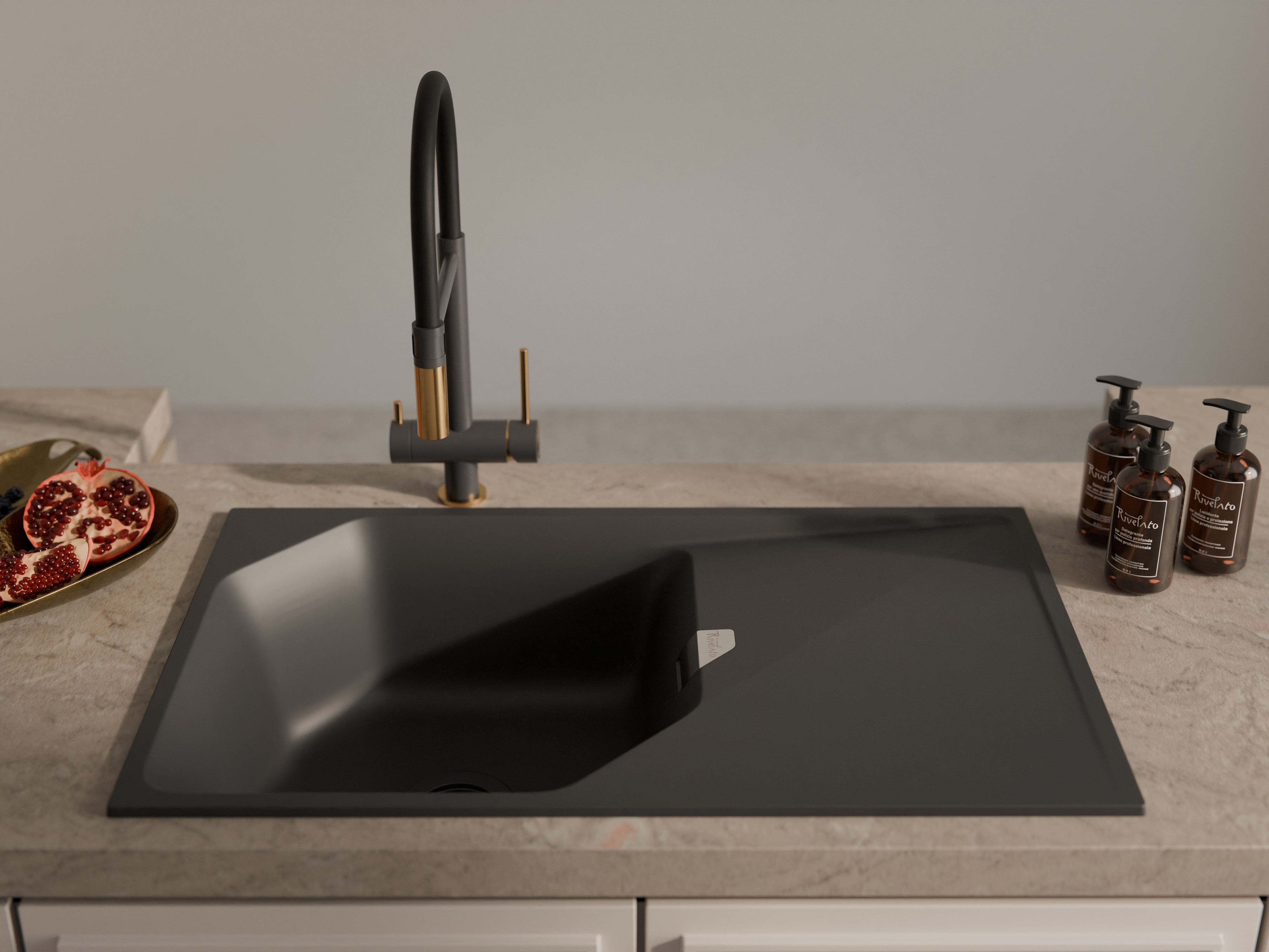RIVELATO LS-85 antracite мойка антрацит