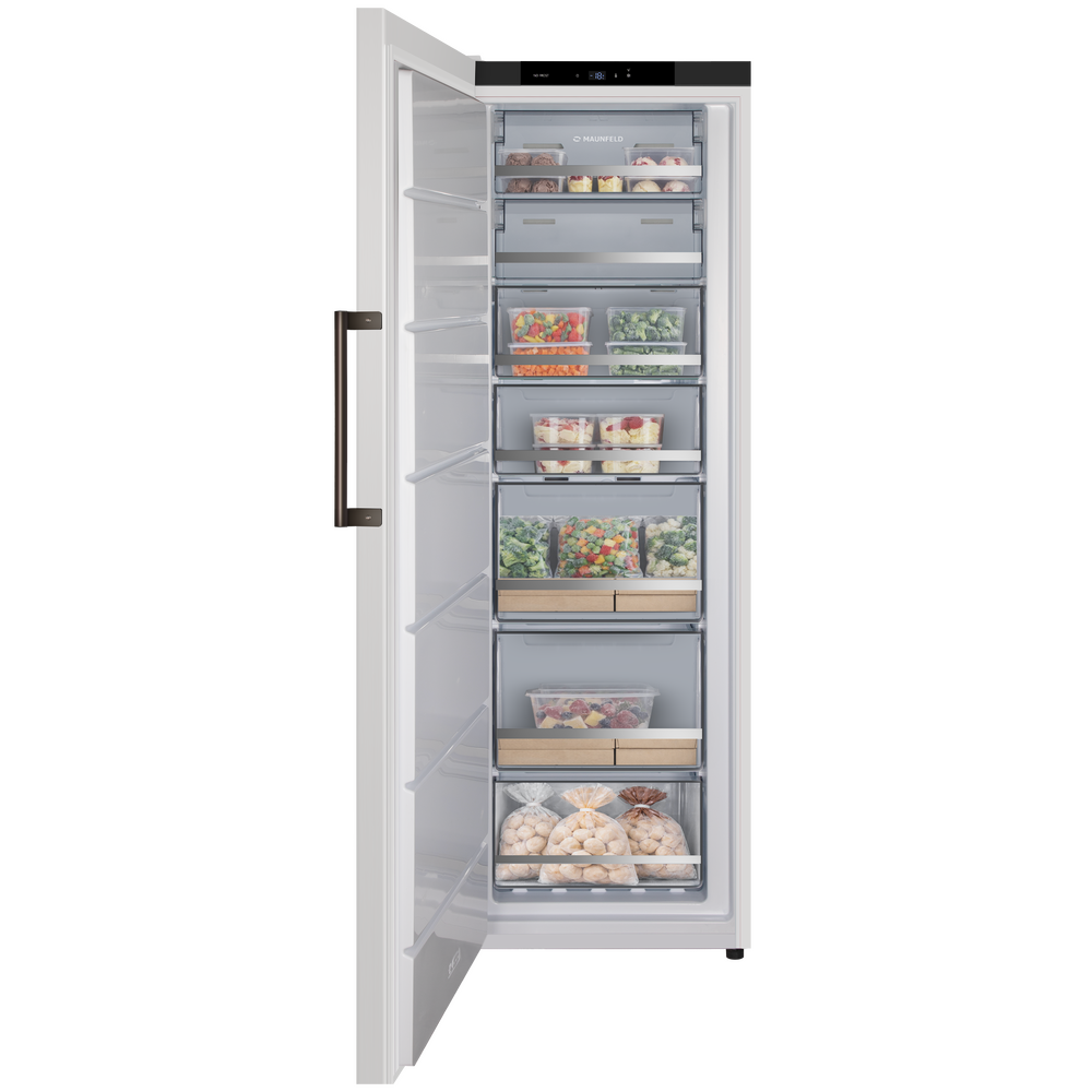MAUNFELD MFFR186NFBW Inverter морозильная камера белый