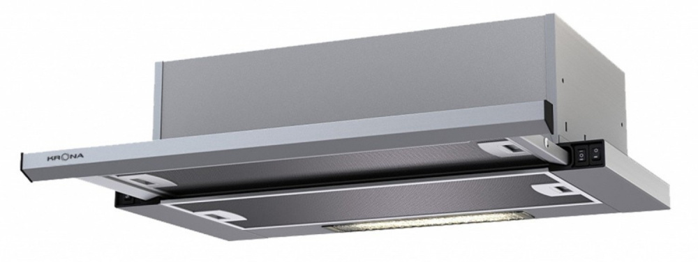 KRONA KAMILLA slim 600 INOX 2М вытяжка нержавеющая сталь